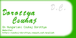 dorottya csuhaj business card